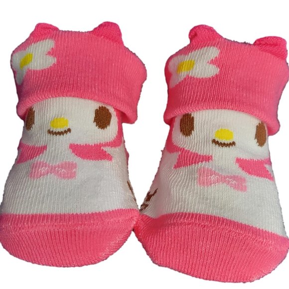 Sanrio Newborn Non-Slip My Melody Baby Socks 0-9 month - Picture 3 of 5